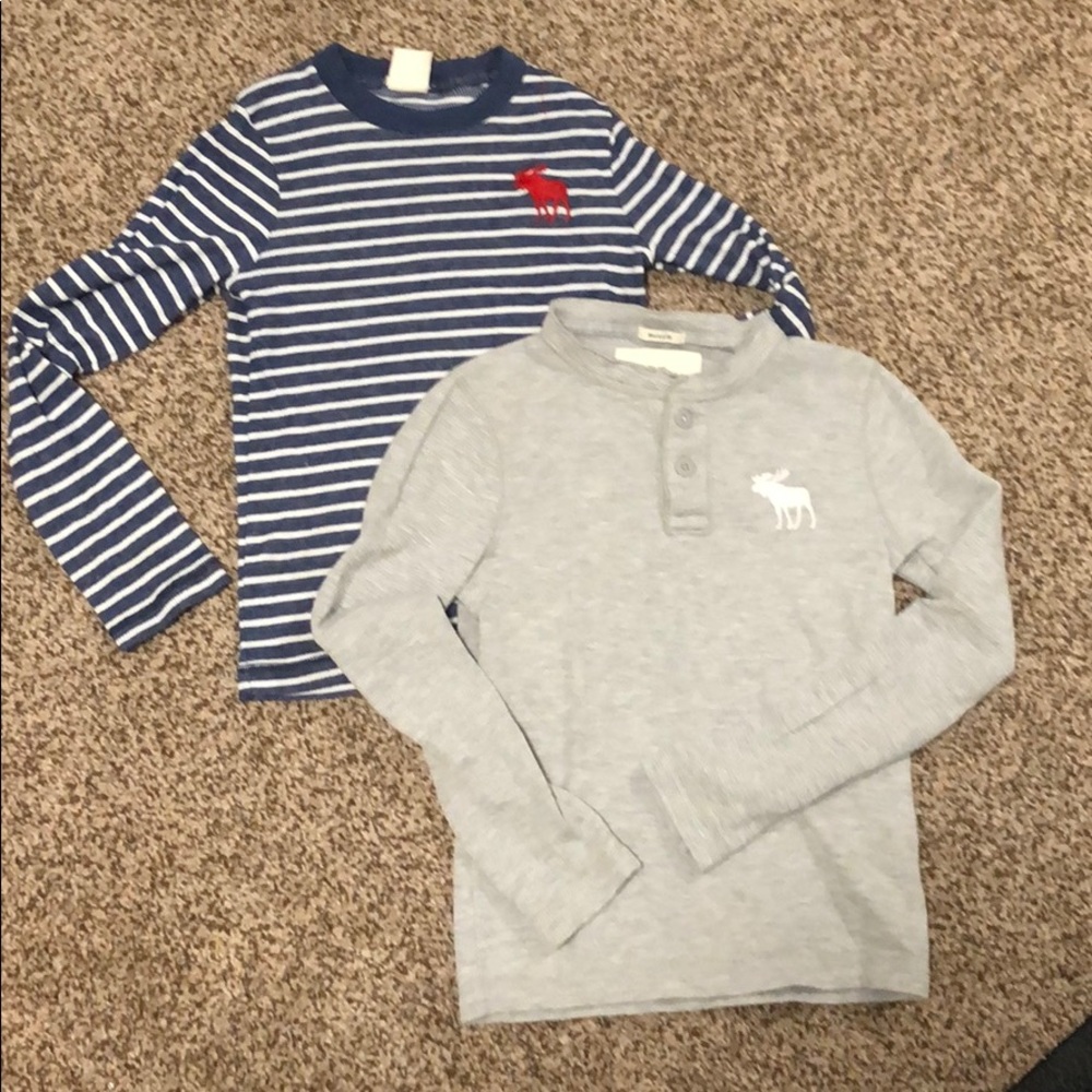 Lot of 2 boys Abercrombie long sleeve tees.